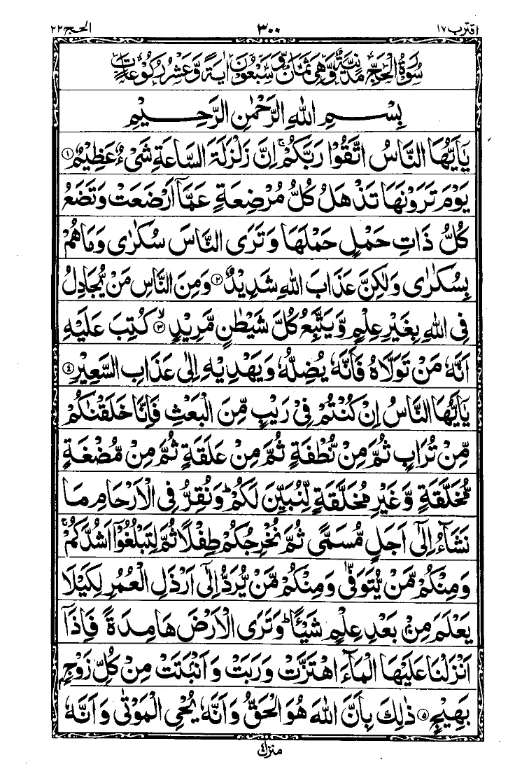 الجزء السابع عشر من القرآن الصفحة 10