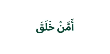 الجزء 20 - أَمَّنْ خَلَقَ