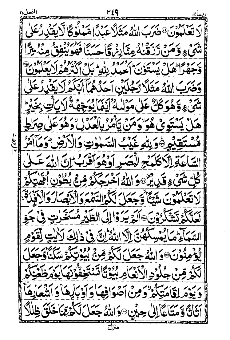 سورة النحل الصفحة 9