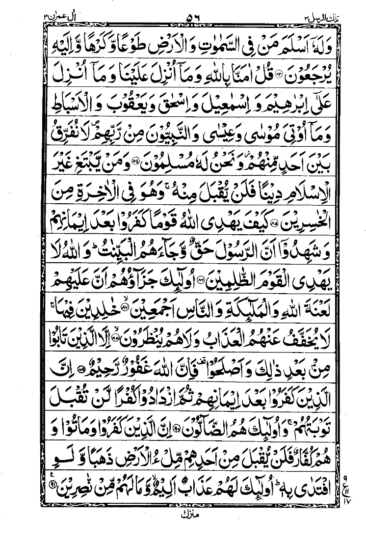 سورة آل عمران الصفحة 11