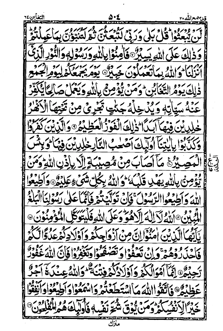 Surah At-Taghabun Page 2