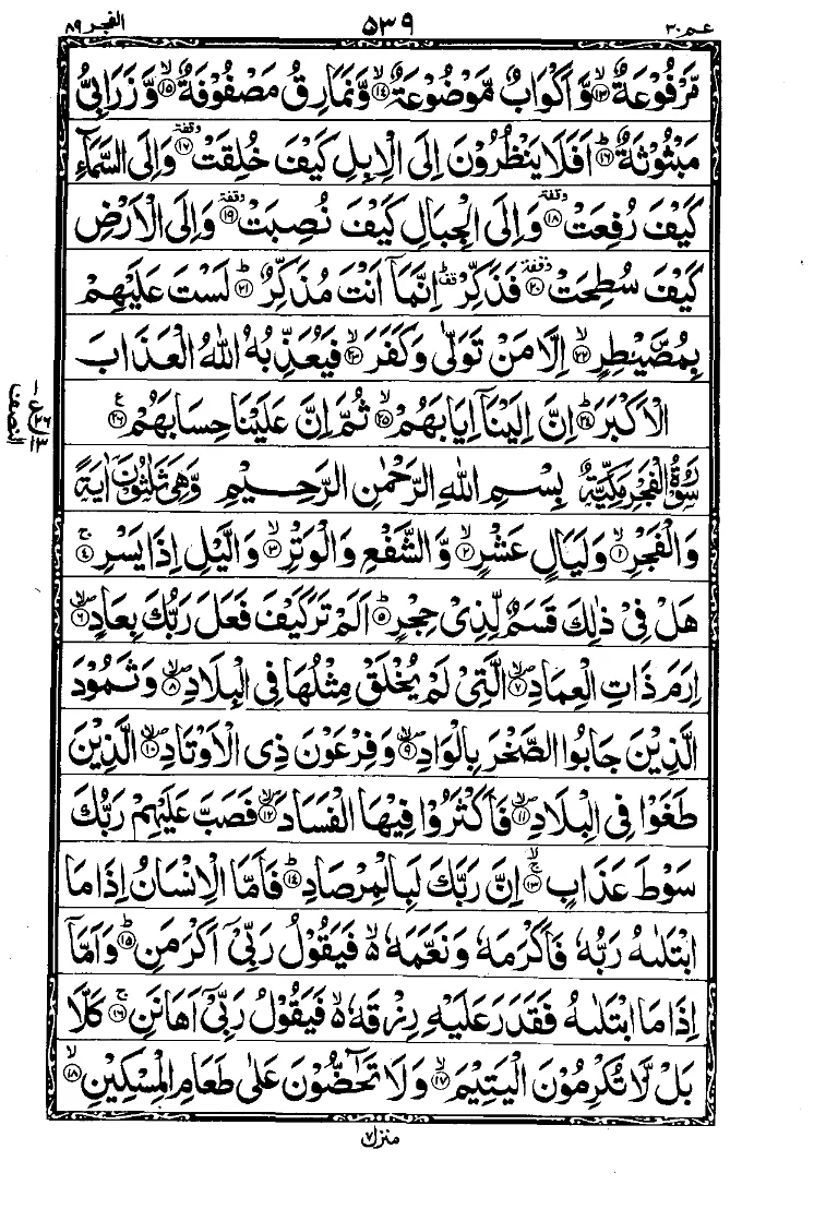 Surah Al-Ghashiyah Page 2